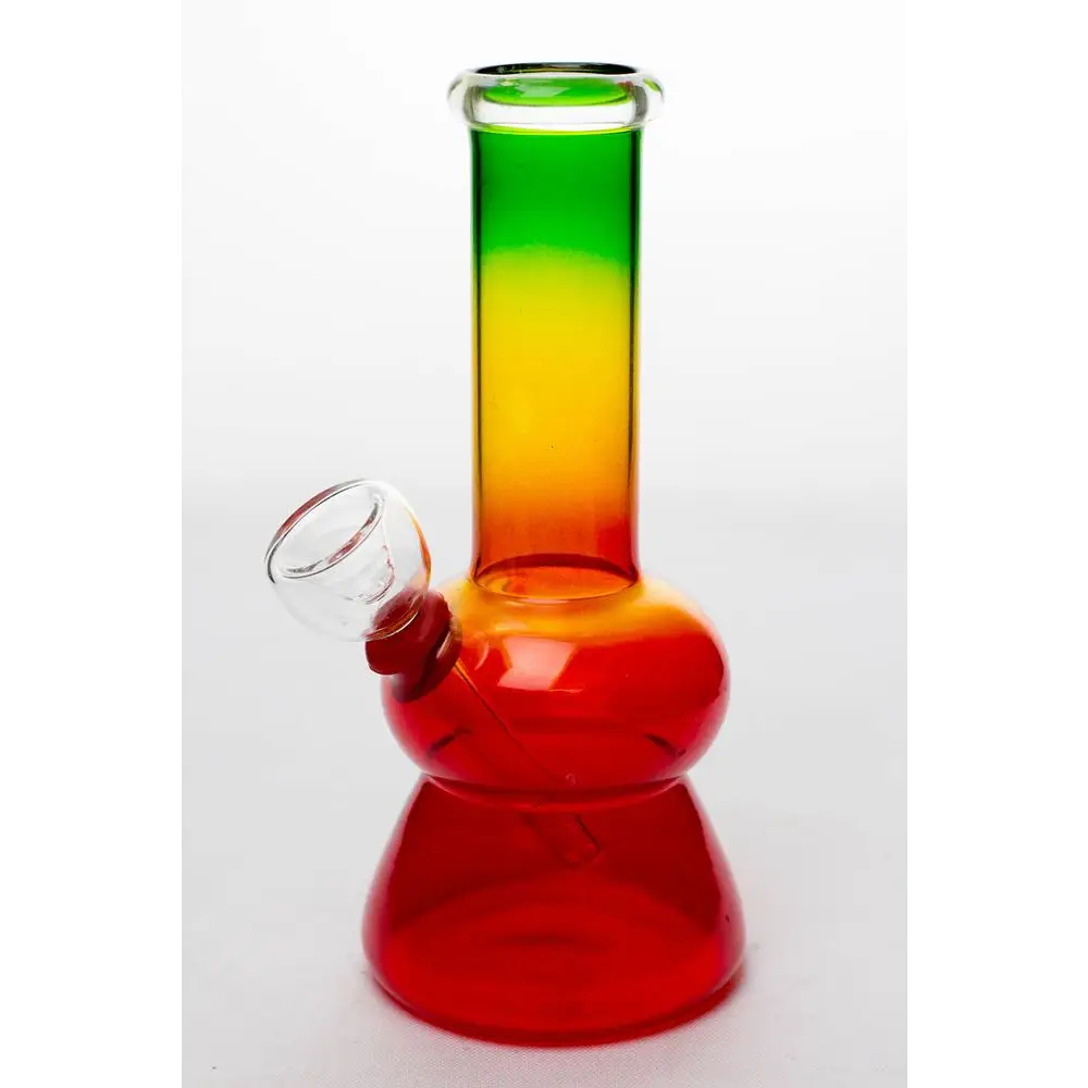 6 in. Rasta glass water bong_2