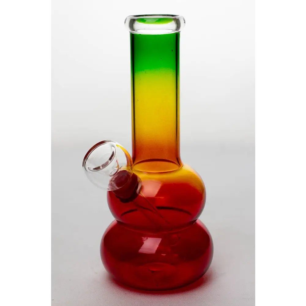 6 in. Rasta glass water bong_3