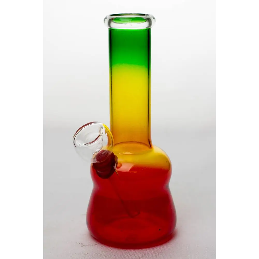 6 in. Rasta glass water bong_6