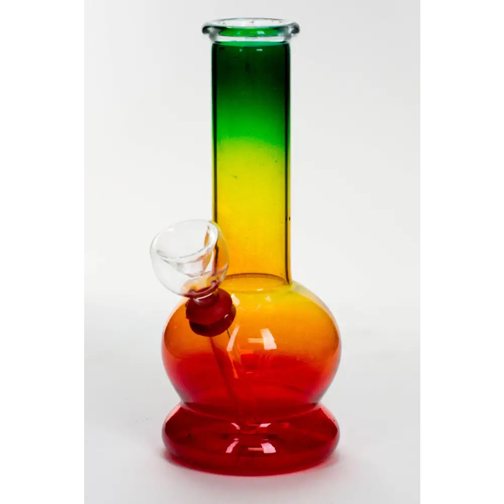 6 in. Rasta glass water bong_7