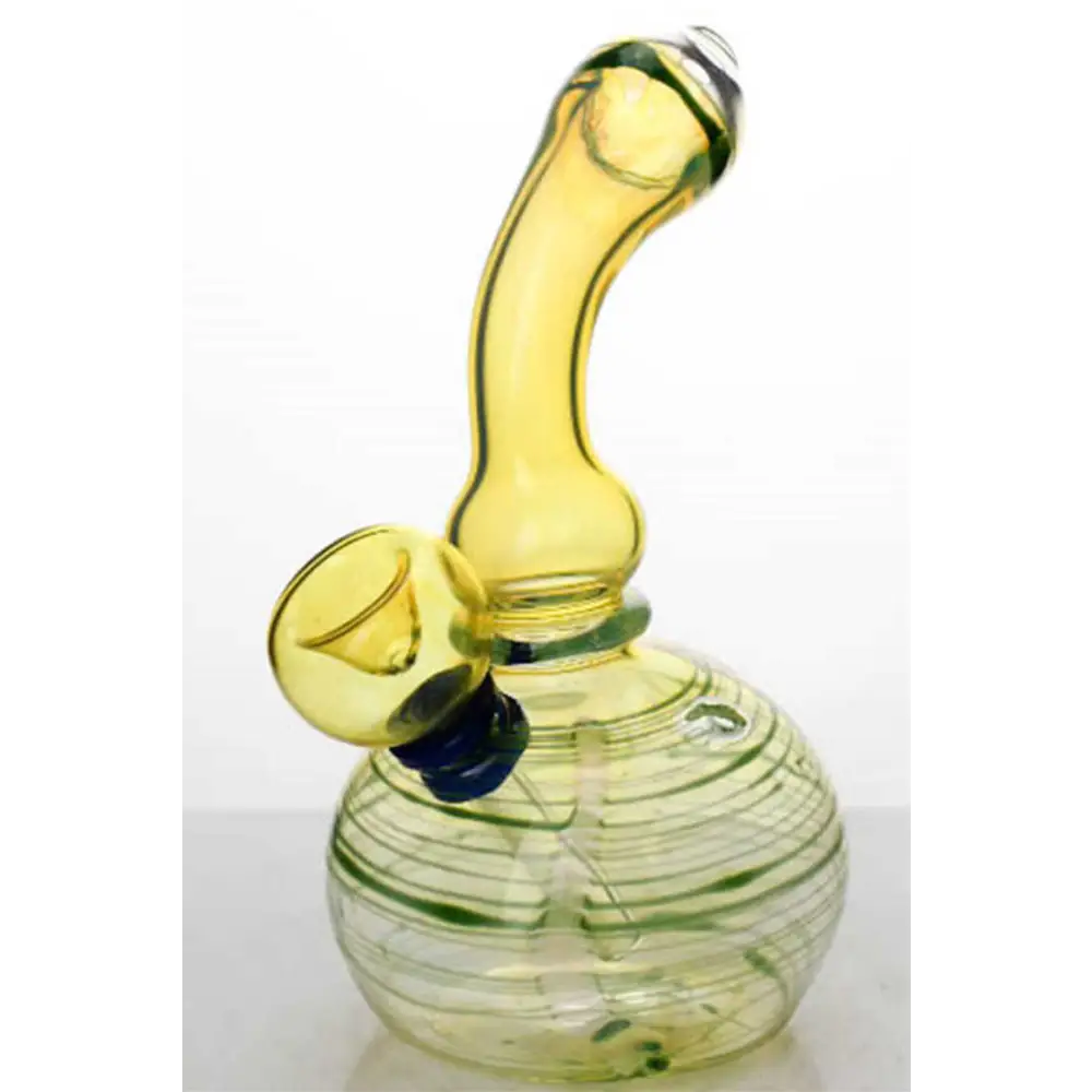 6 inches changing color glass water bong_4