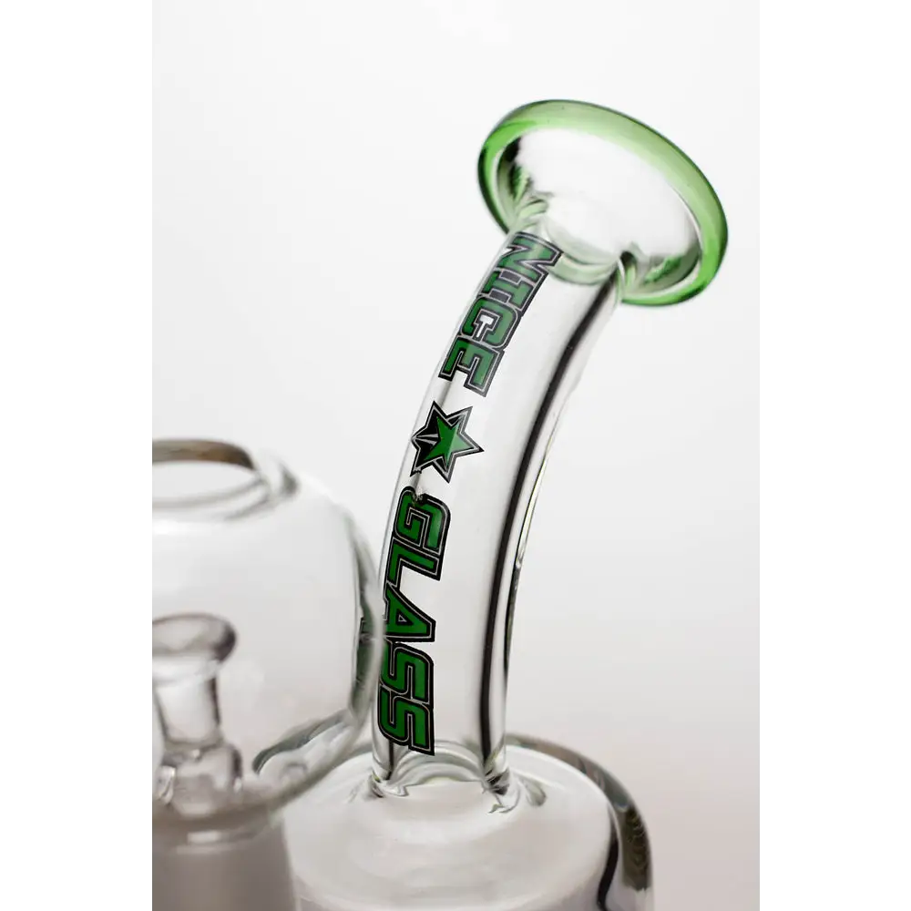 6" Nice glass shower head diffuser dab rig_7