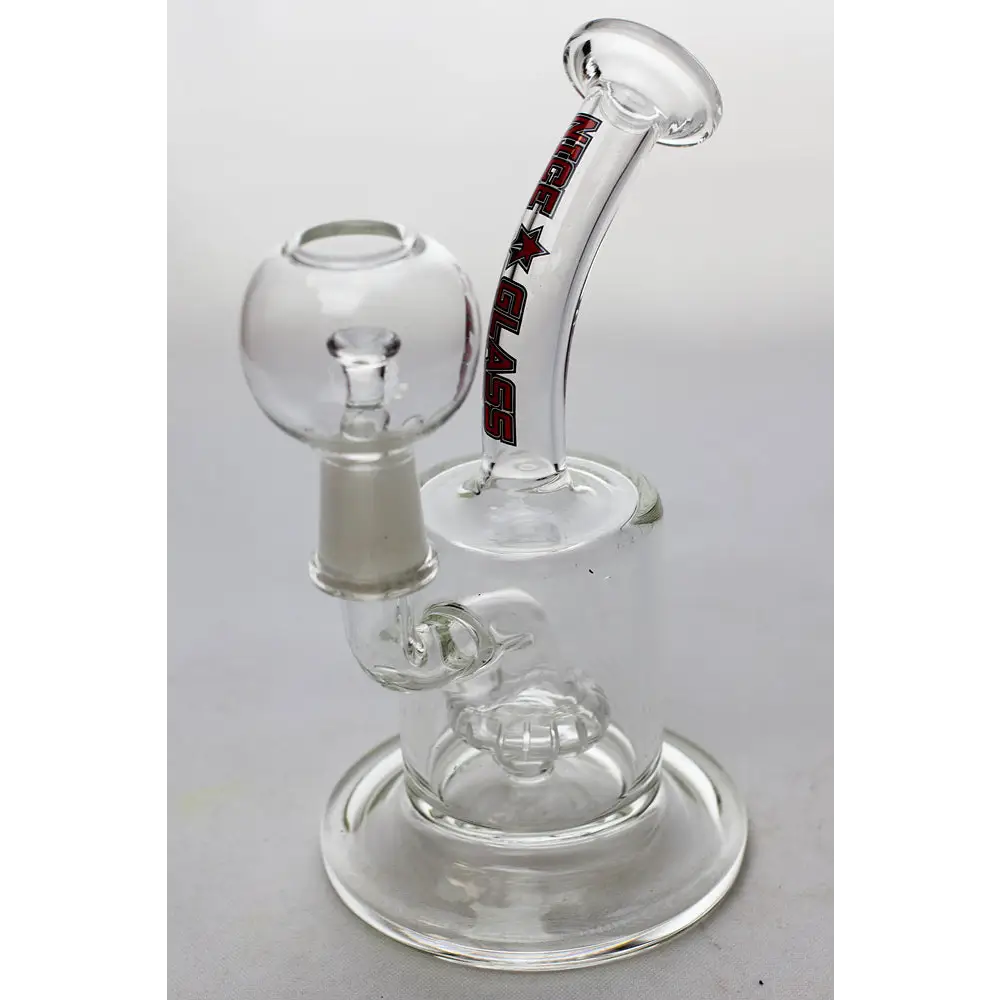 6" Nice glass shower head diffuser dab rig_0