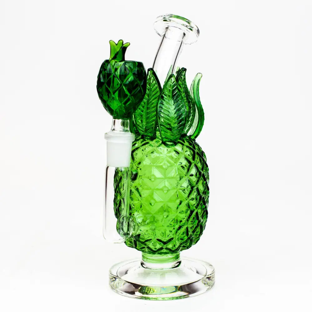 7.5" Pineapple glass water bong_6