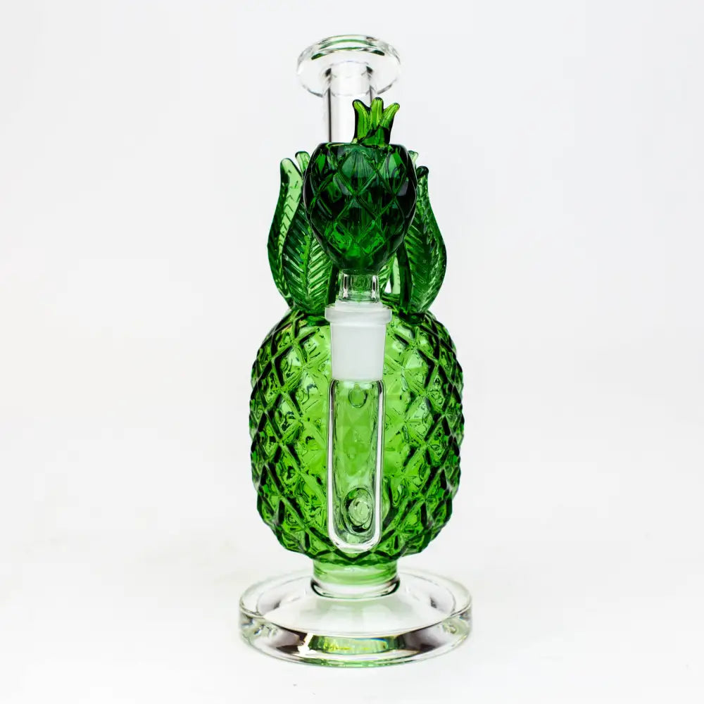 7.5" Pineapple glass water bong_8