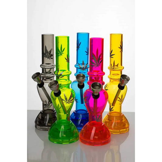 7" acrylic water pipe with grinder_0