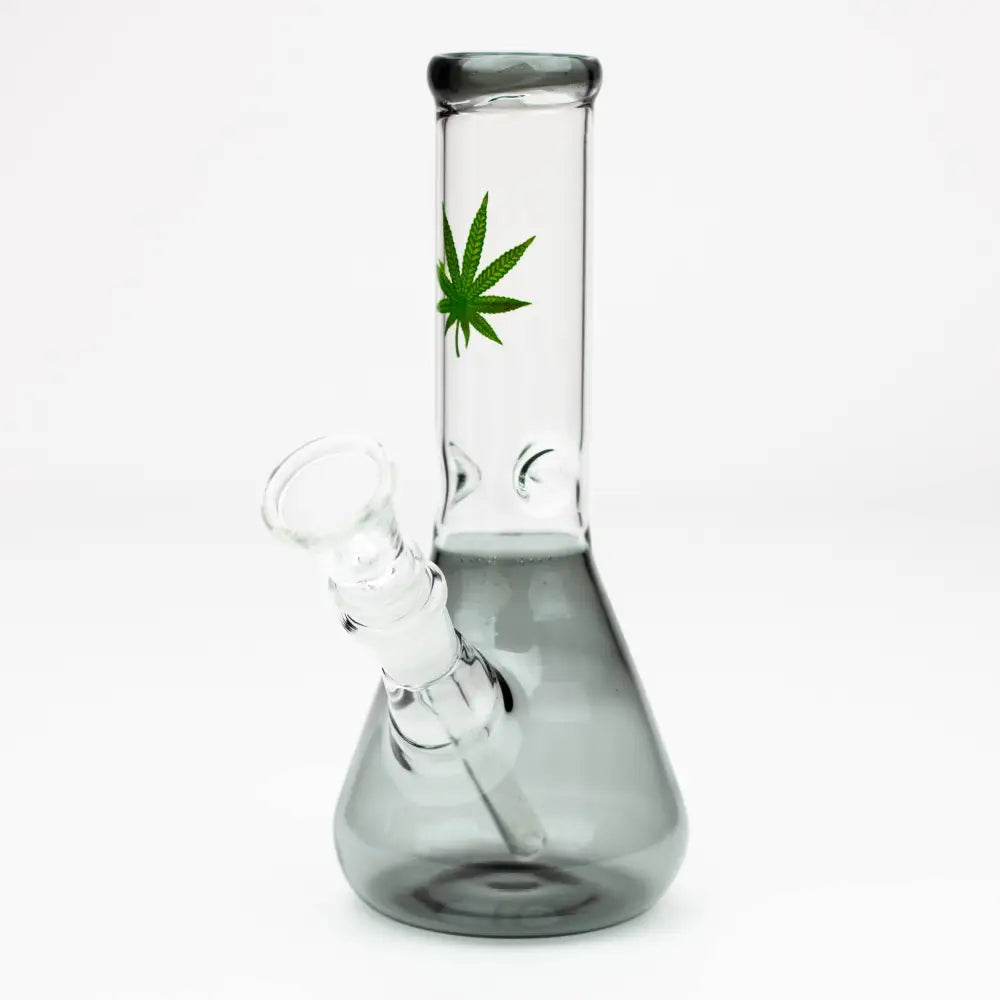 7" color glass water beaker bong_4