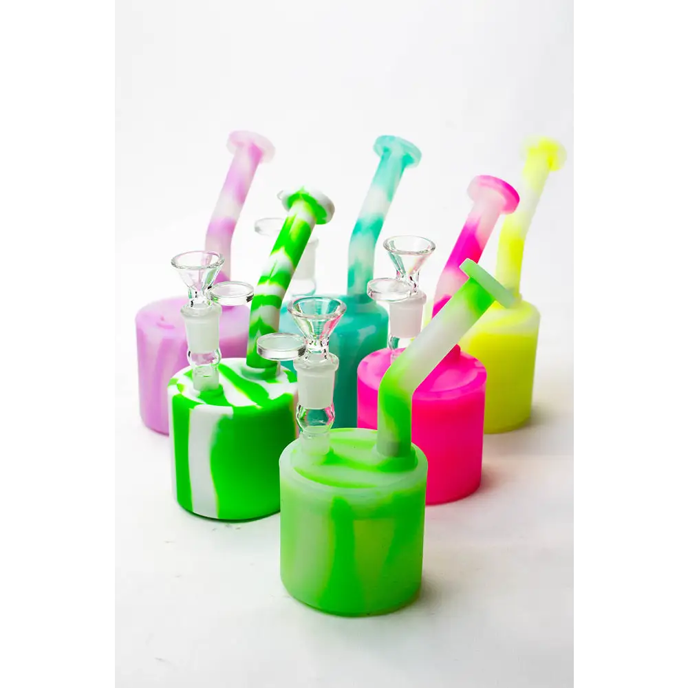 7" Detachable silicone bubbler_0