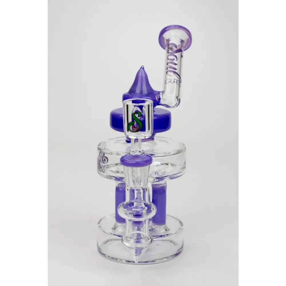 7" SOUL Glass 2-in-1 Double deck recycler bong_9