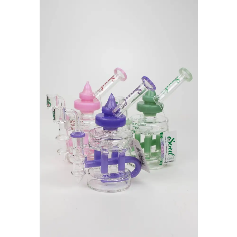 7" SOUL Glass 2-in-1 Double deck recycler bong_0