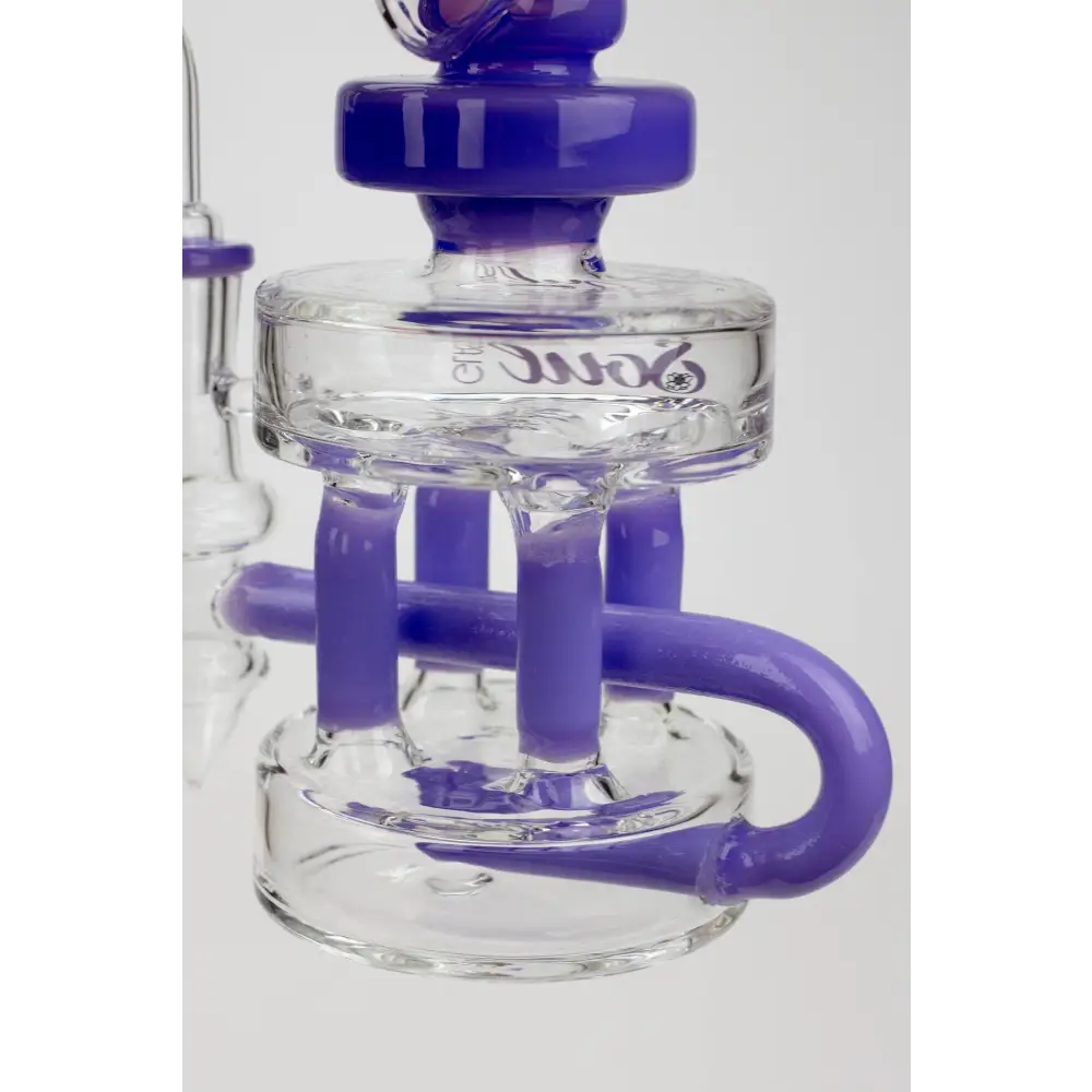 7" SOUL Glass 2-in-1 Double deck recycler bong_10