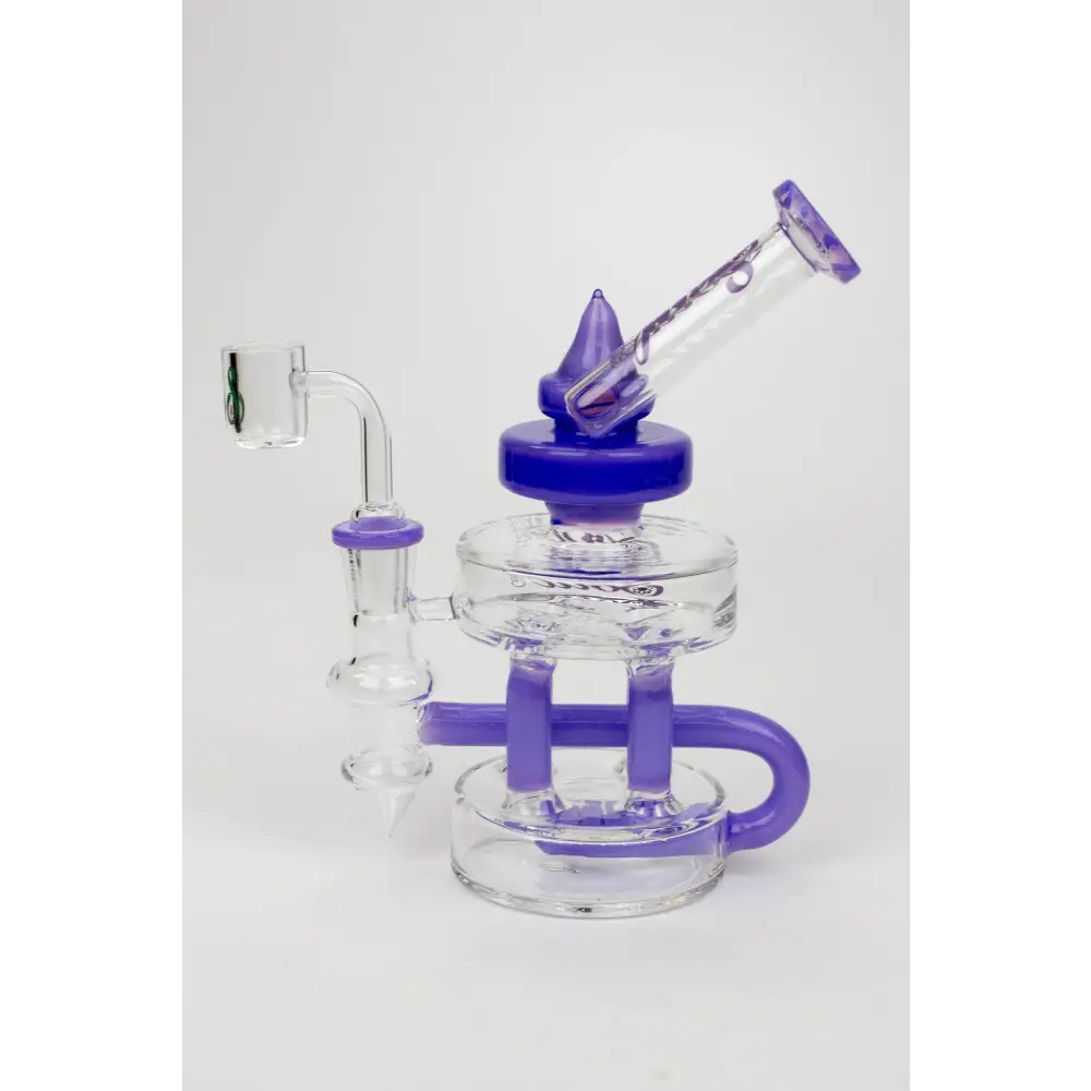 7" SOUL Glass 2-in-1 Double deck recycler bong_8