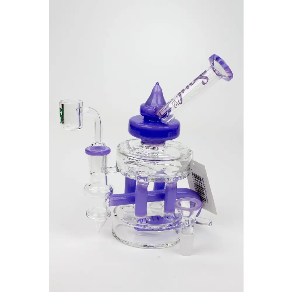 7" SOUL Glass 2-in-1 Double deck recycler bong_7