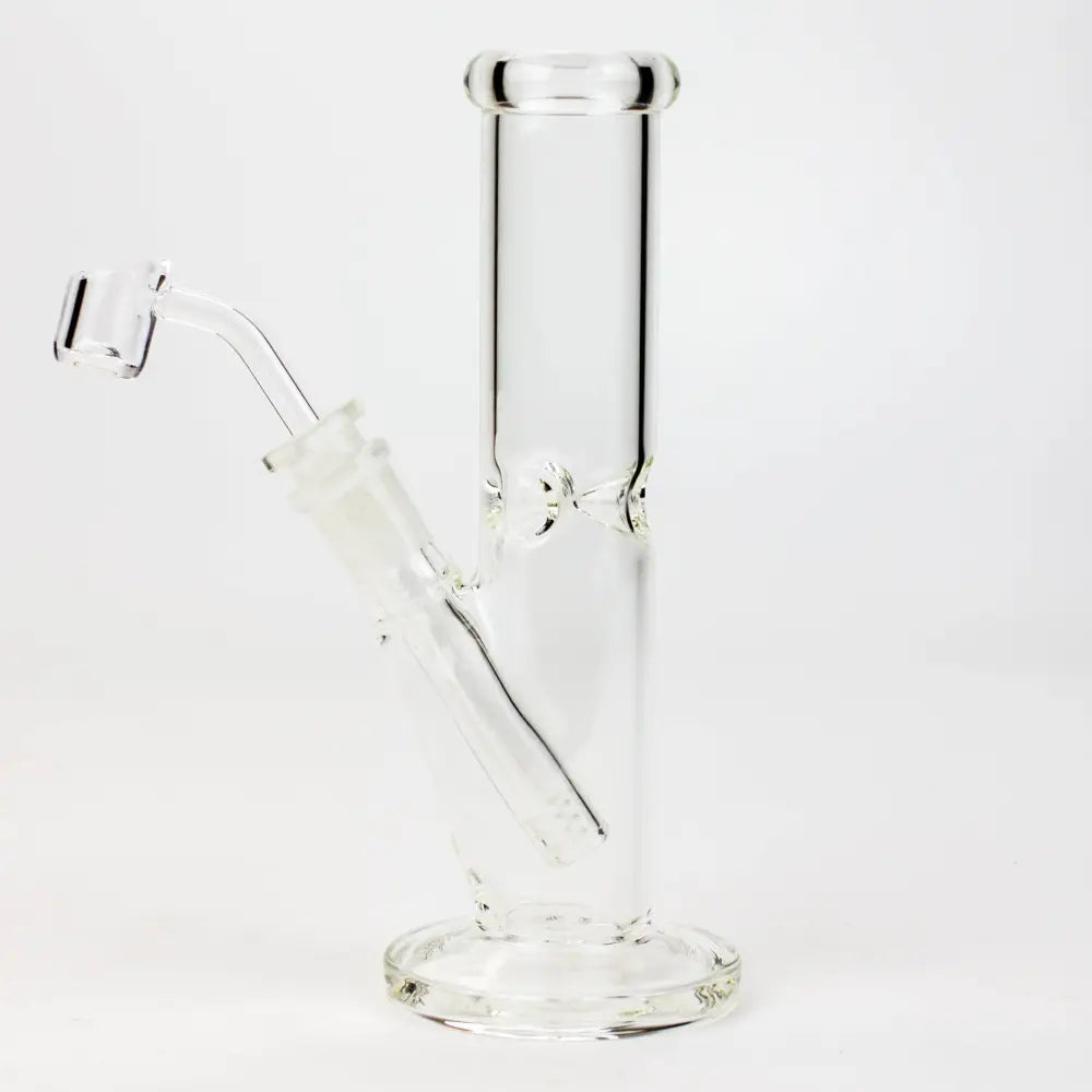 8" 2-in-1 clear tube glass Dab Rig [AKGA013]_2