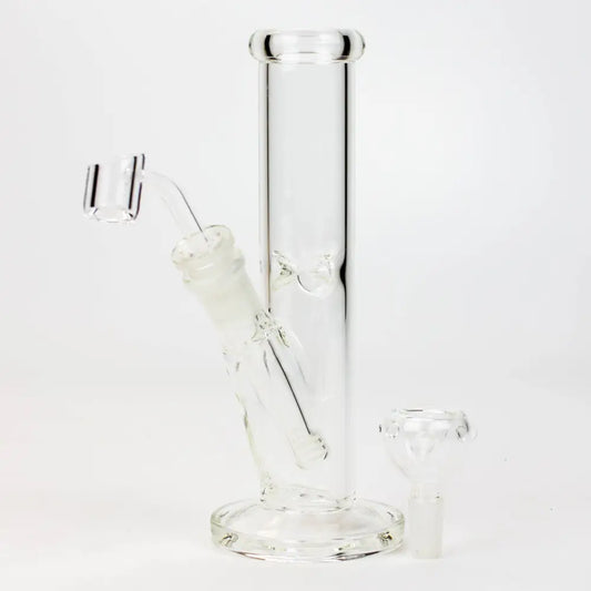 8" 2-in-1 clear tube glass Dab Rig [AKGA013]_0