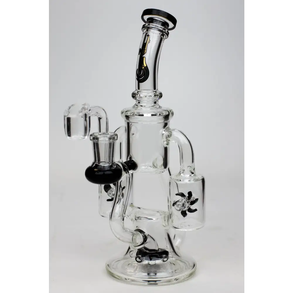 8.5" Genie twin turbine recycler dab rig_8