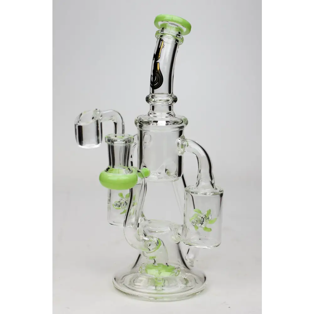 8.5" Genie twin turbine recycler dab rig_10