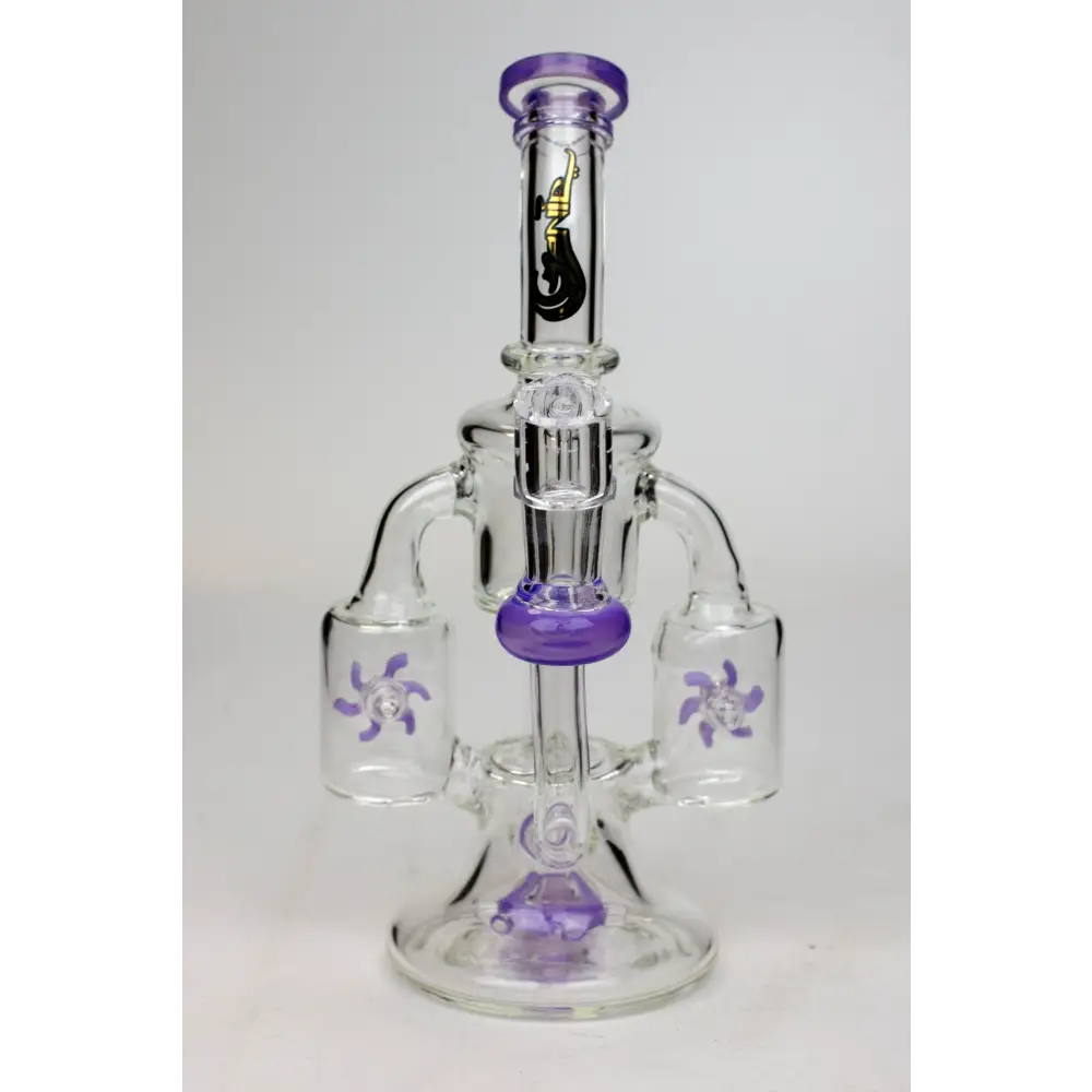 8.5" Genie twin turbine recycler dab rig_12