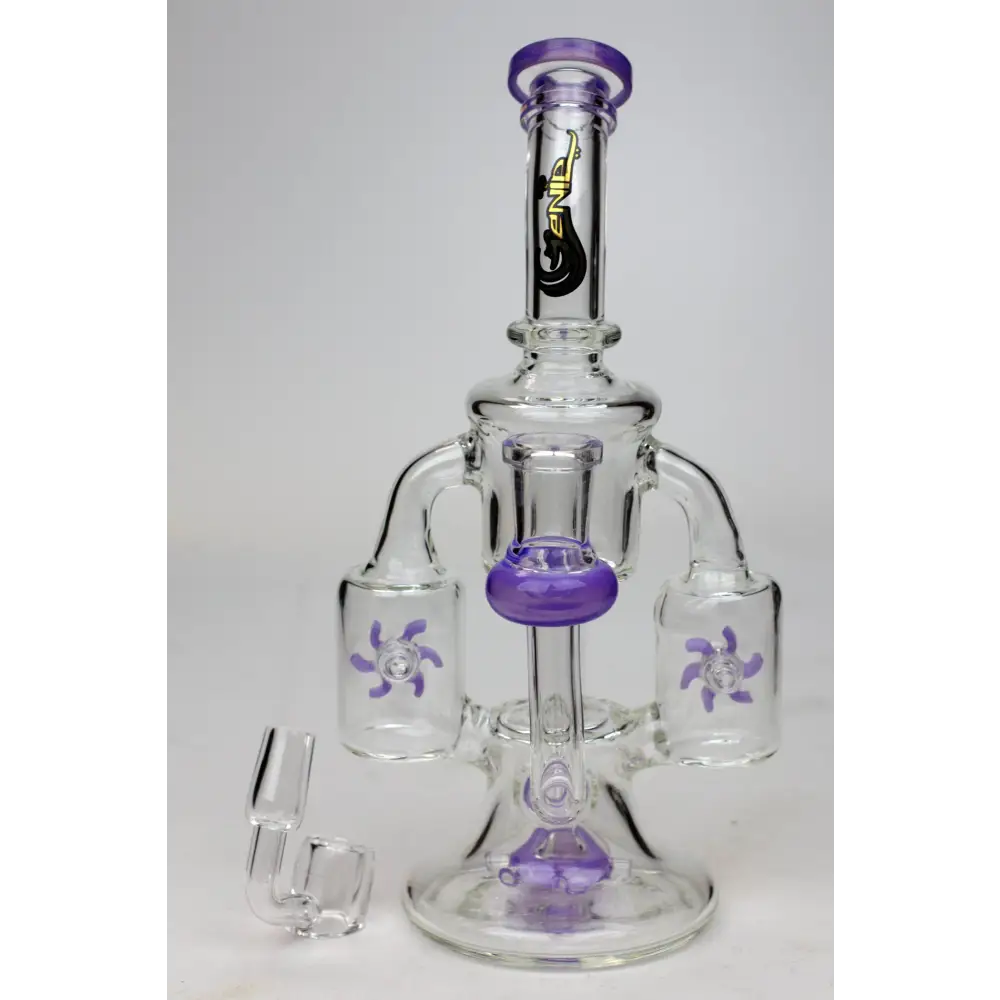 8.5" Genie twin turbine recycler dab rig_5