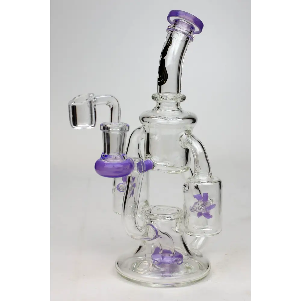 8.5" Genie twin turbine recycler dab rig_7