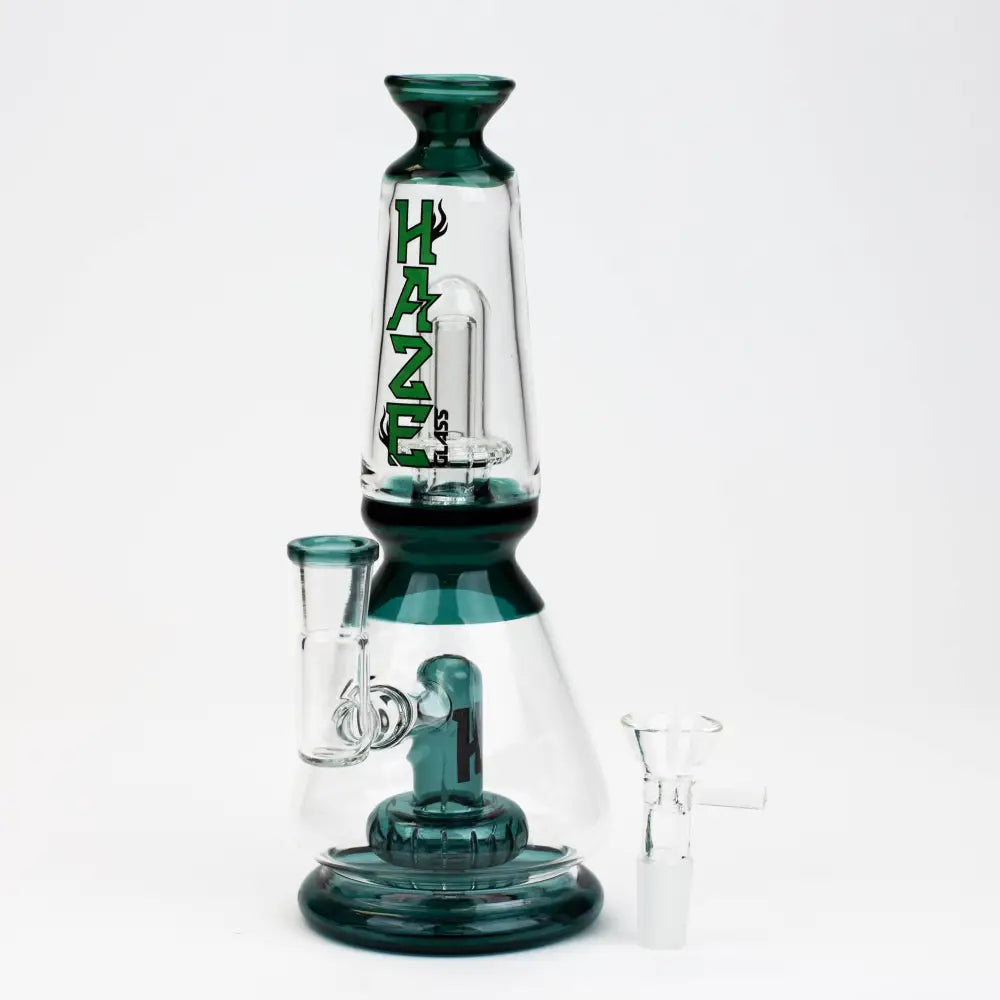 8.5" HAZE glass water bong with Showerhead percolator [HZ088]_8