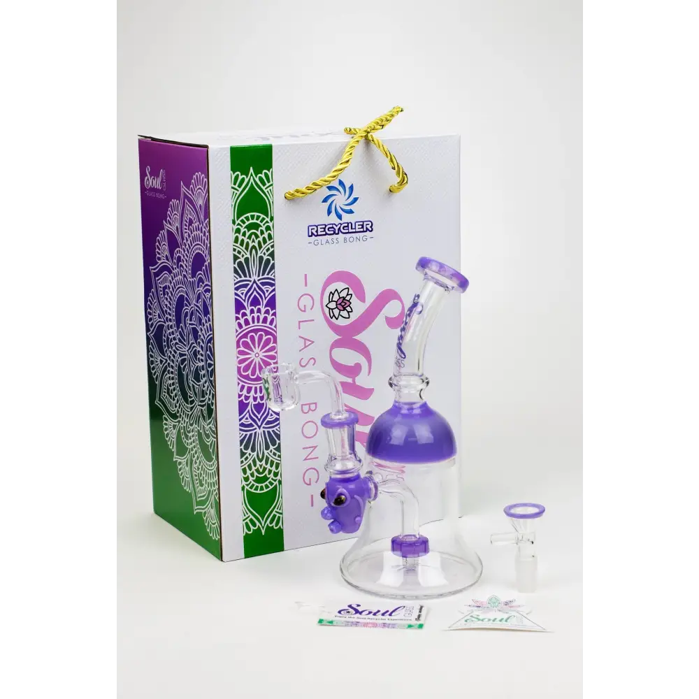 8.5" SOUL Glass 2-in-1 show head diffuser bong_4