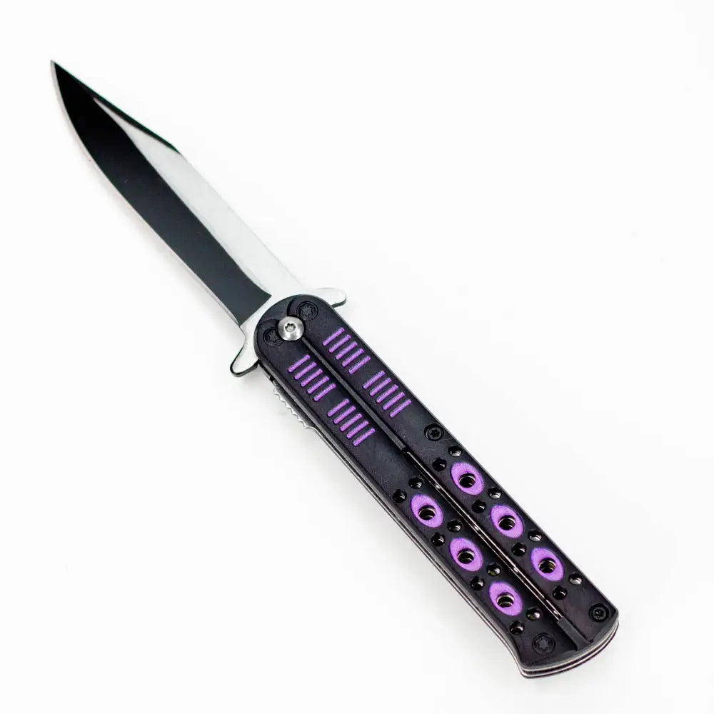 8.5″ Tiger-USA® Butterfly Style Tiger pocket knife  [SJ-1040]_1