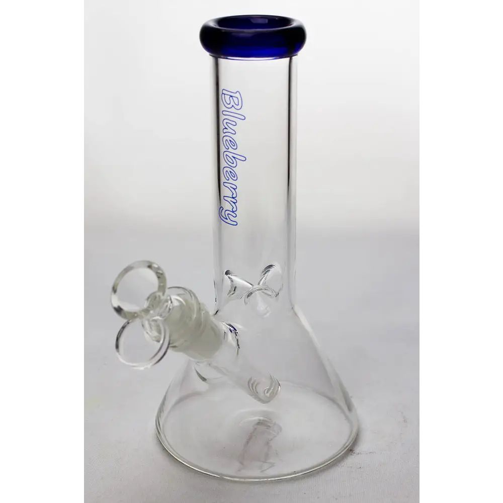 8" Blueberry glass beaker water bongs_3