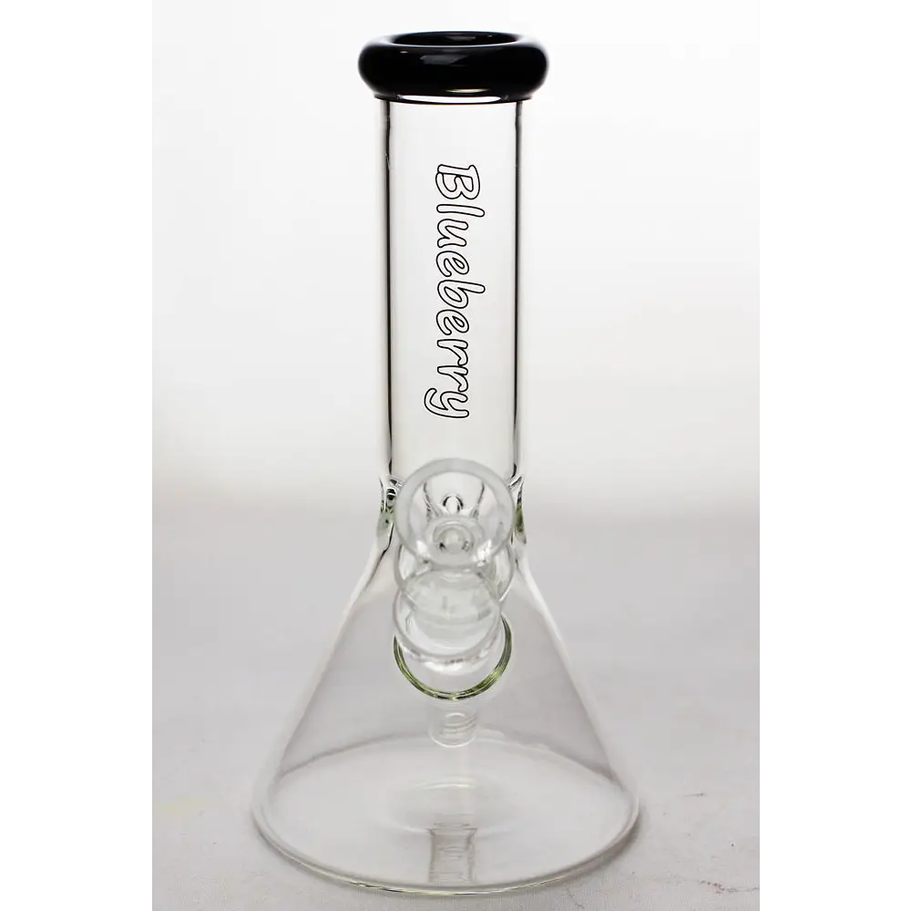 8" Blueberry glass beaker water bongs_16