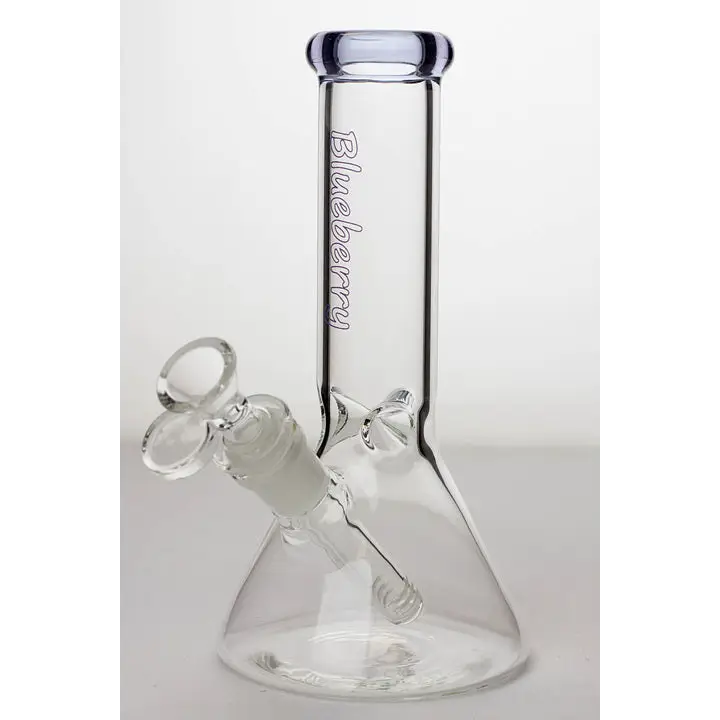 8" Blueberry glass beaker water bongs_12