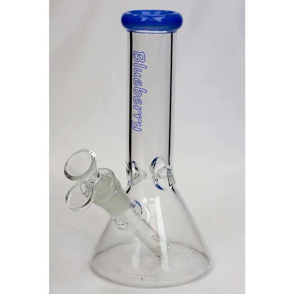 8" Blueberry glass beaker water bongs_13