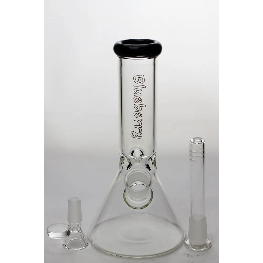 8" Blueberry glass beaker water bongs_19