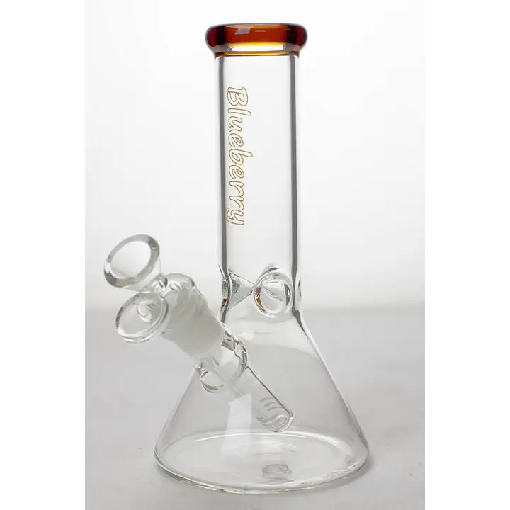 8" Blueberry glass beaker water bongs_2