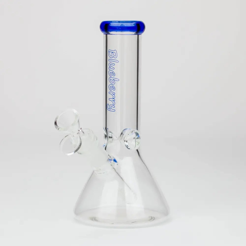 8" Blueberry glass beaker water bongs_0