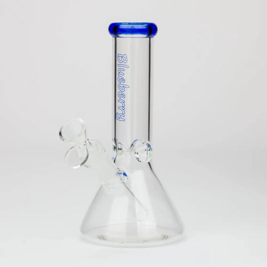 8" Blueberry glass beaker water bongs_0