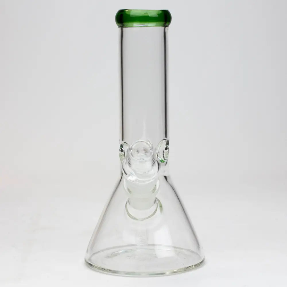 8" Classic beaker glass water bong_13