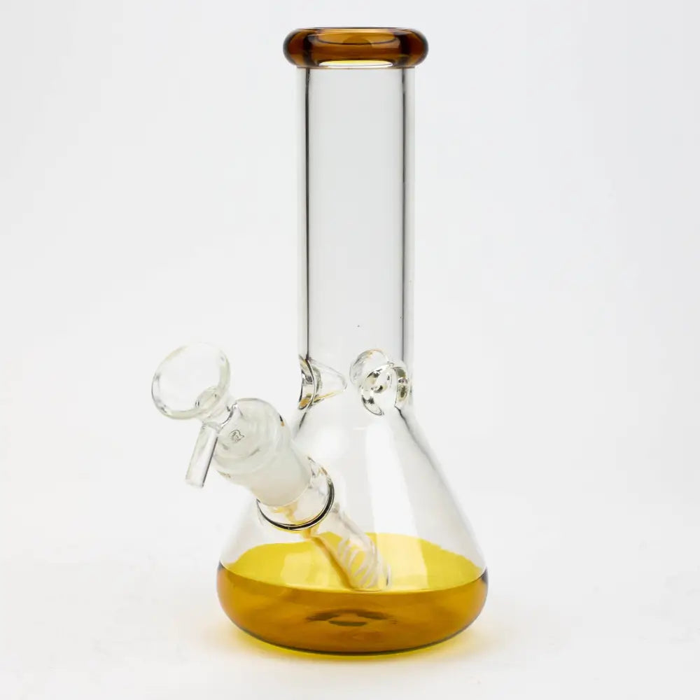 8" Color bottom Glass Bong [C6307]_5