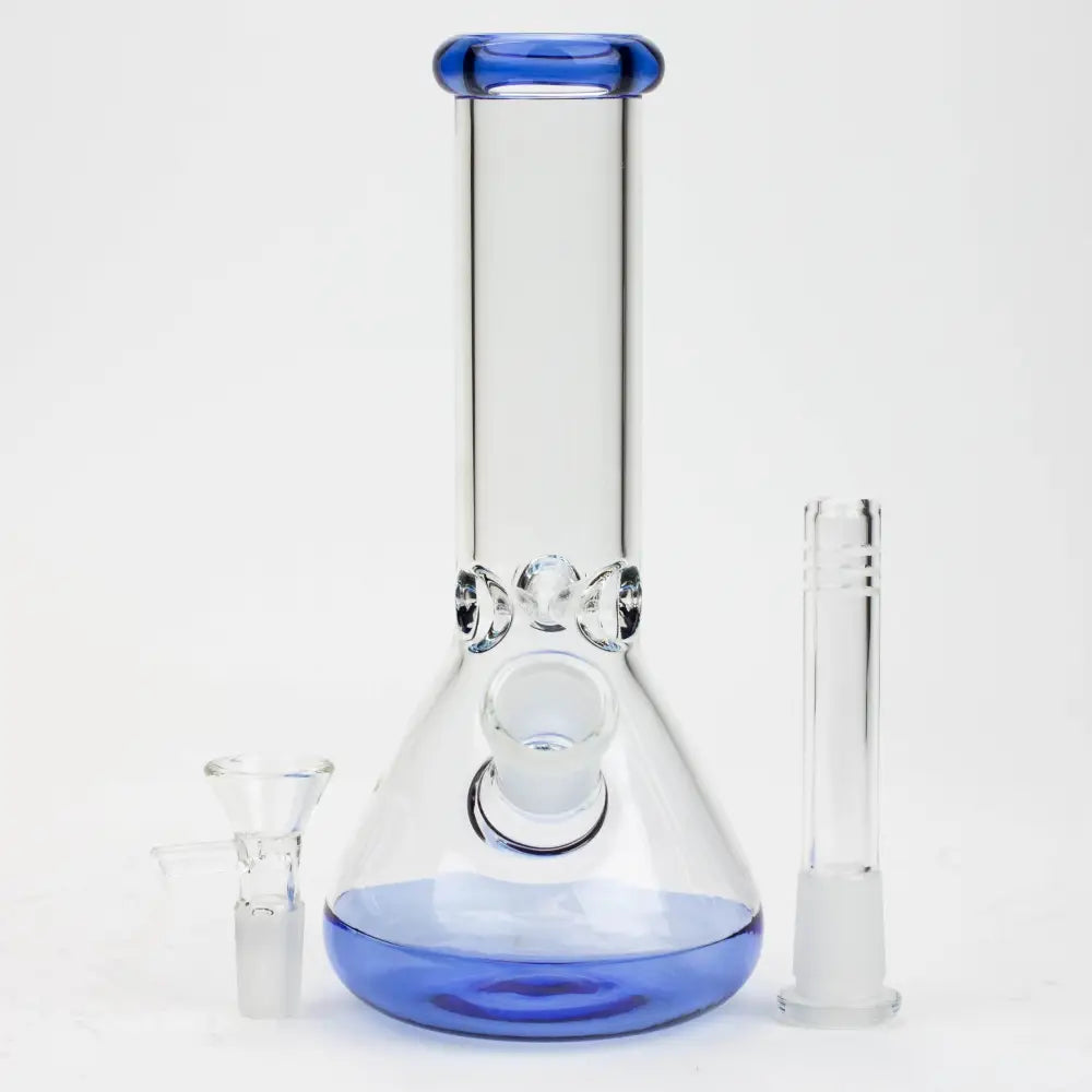 8" Color bottom Glass Bong [C6307]_4