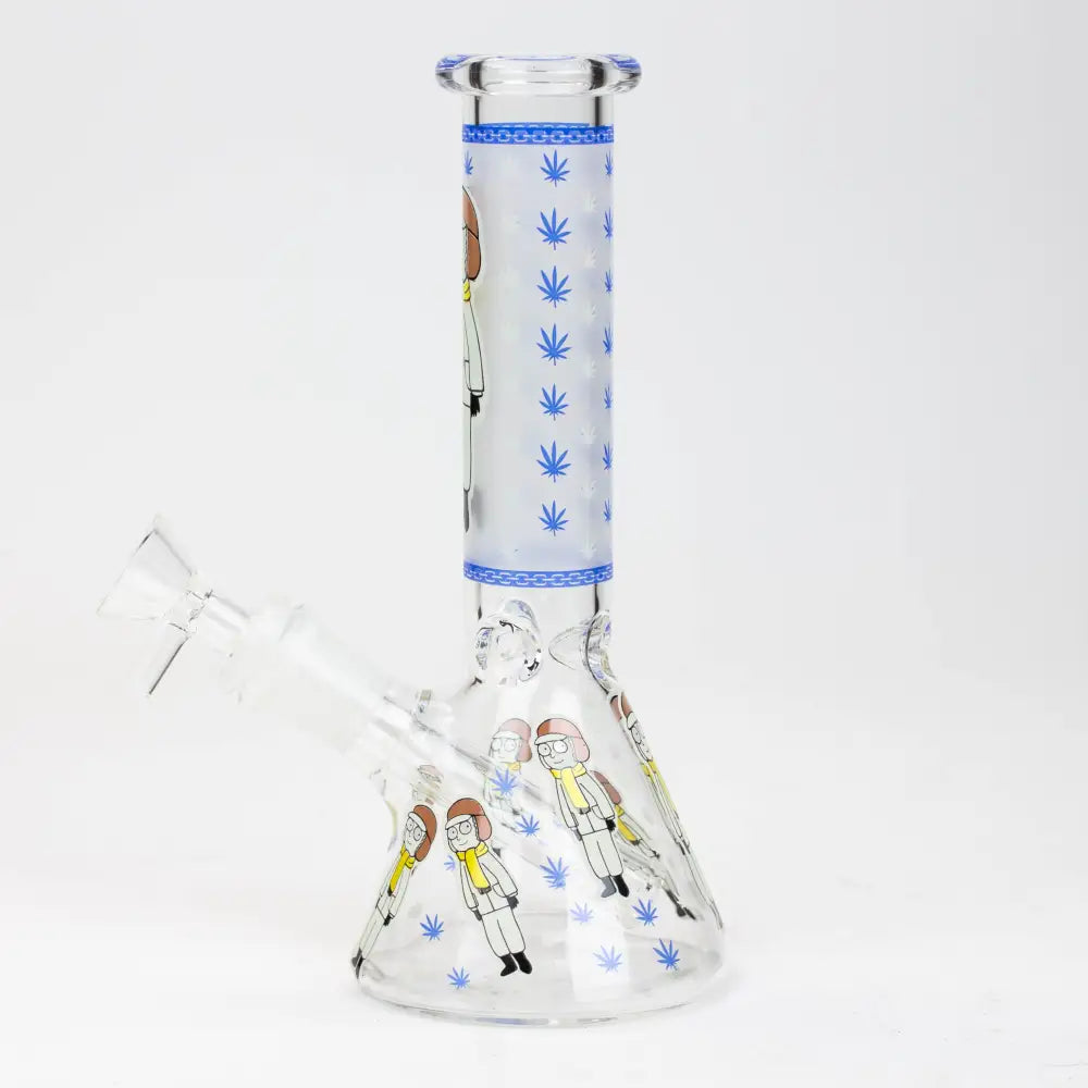 8" Glow in the dark glass Bong [GLOW]_7