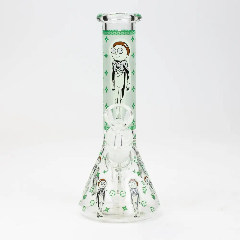 8" Glow in the dark glass Bong [GLOW]_17