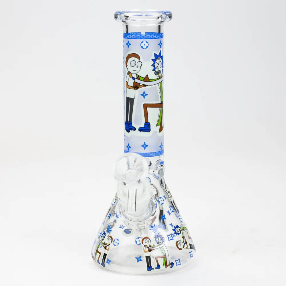 8" Glow in the dark glass Bong [GLOW]_4