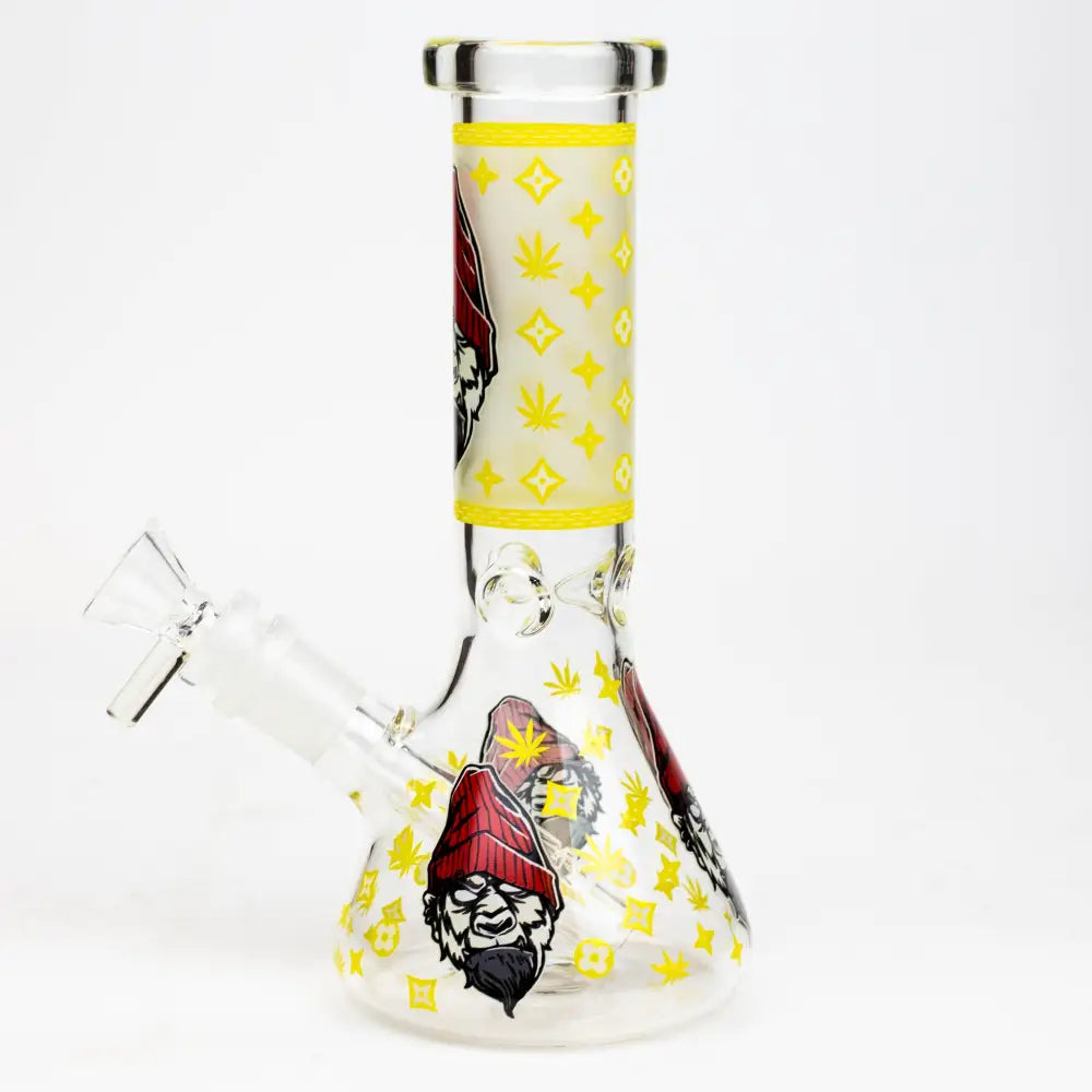 8" Gorilla cartoon glass water bong_12