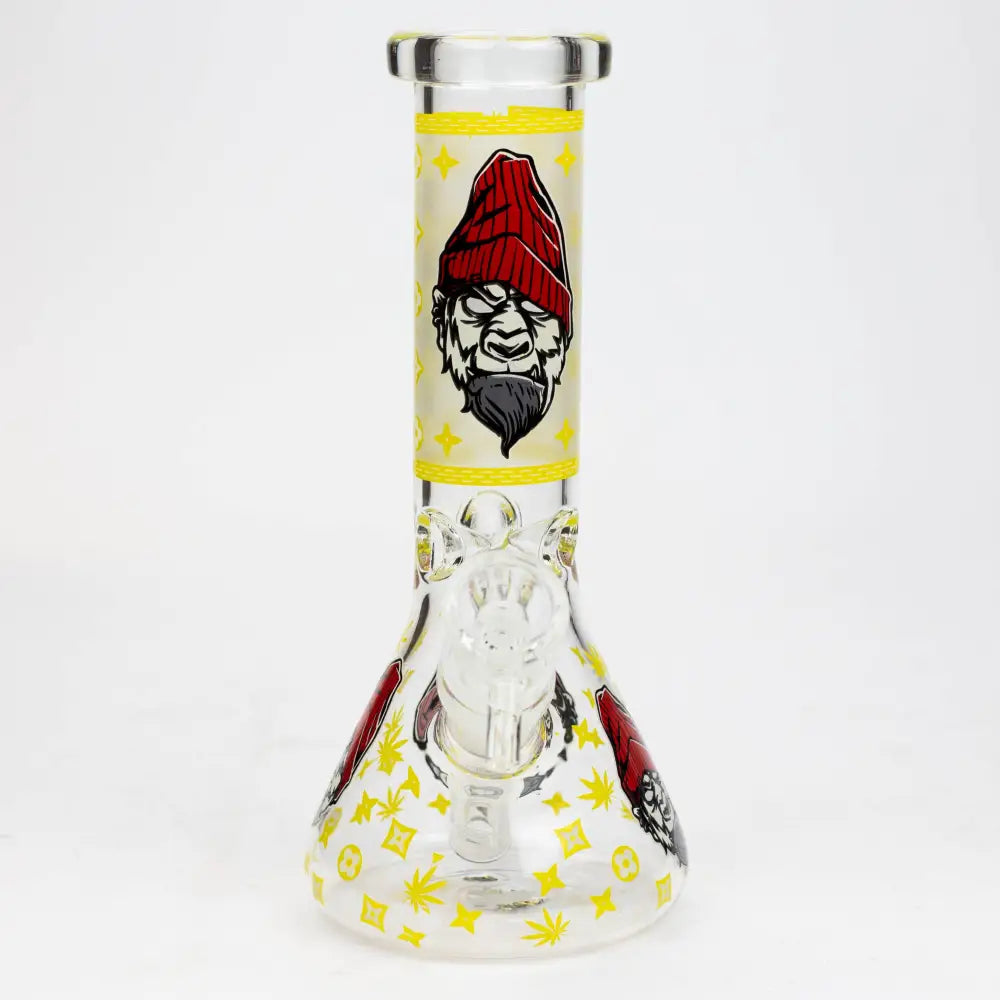 8" Gorilla cartoon glass water bong_13