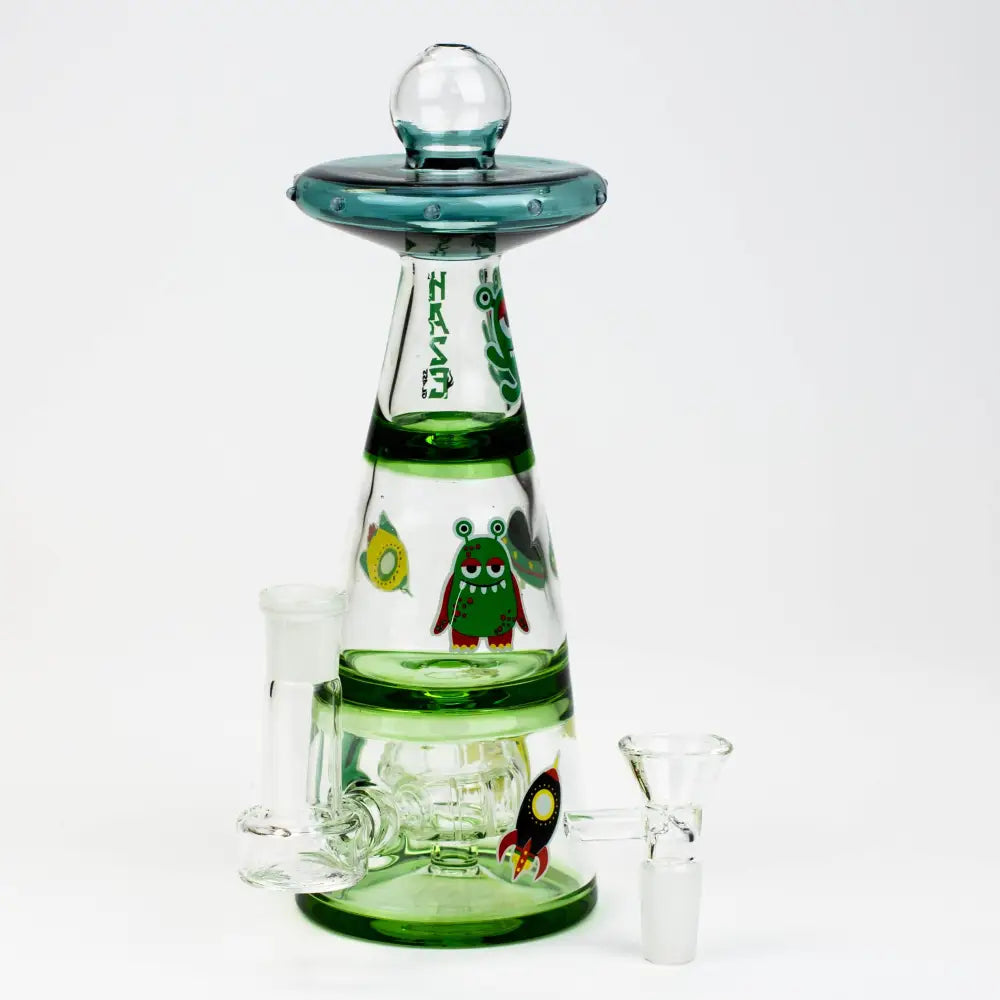 8" HAZE UFO glass bong [HZ-81]_1