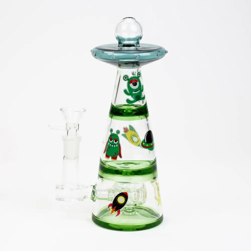 8" HAZE UFO glass bong [HZ-81]_3