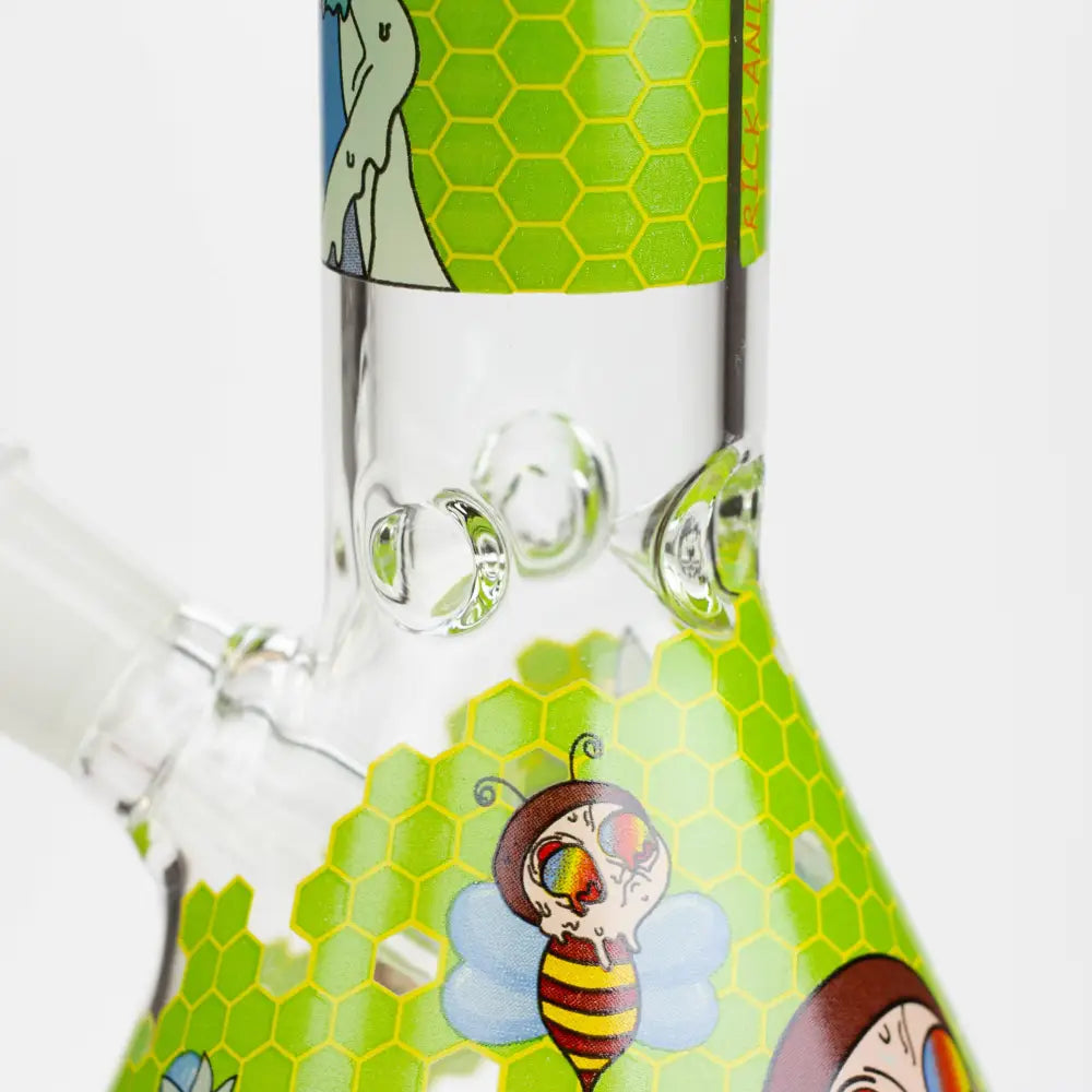 8" NM  Cartoon glass water bong - Beehive_2