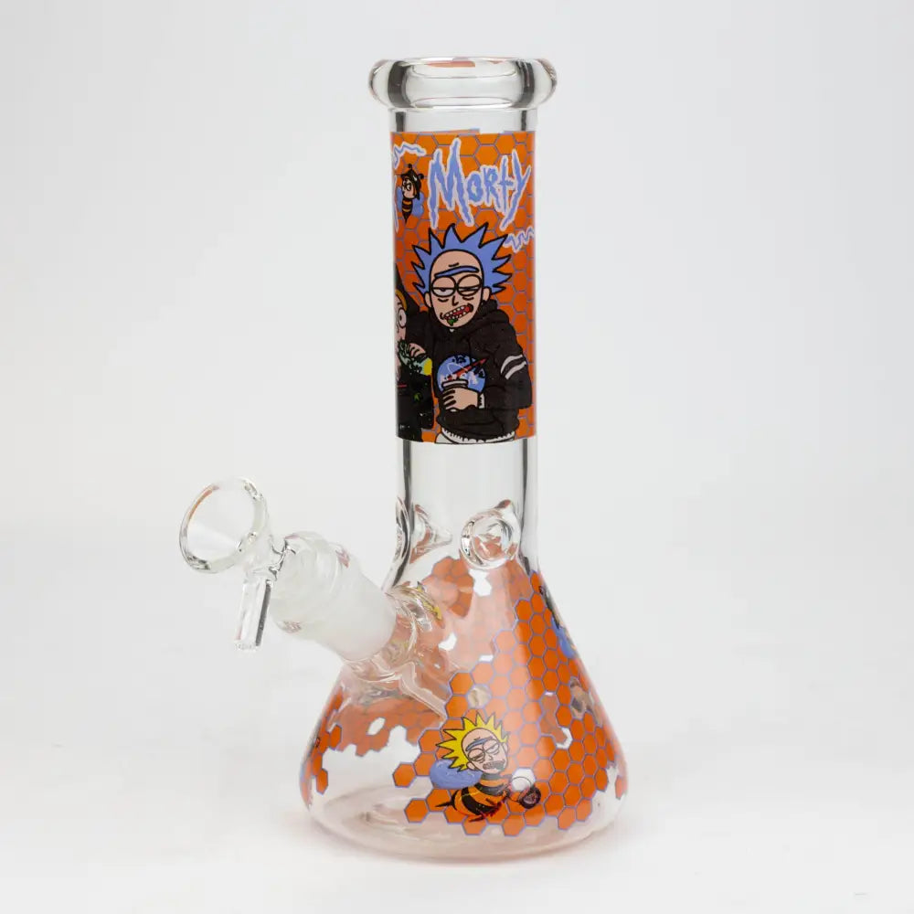 8" NM  Cartoon glass water bong - Beehive_7