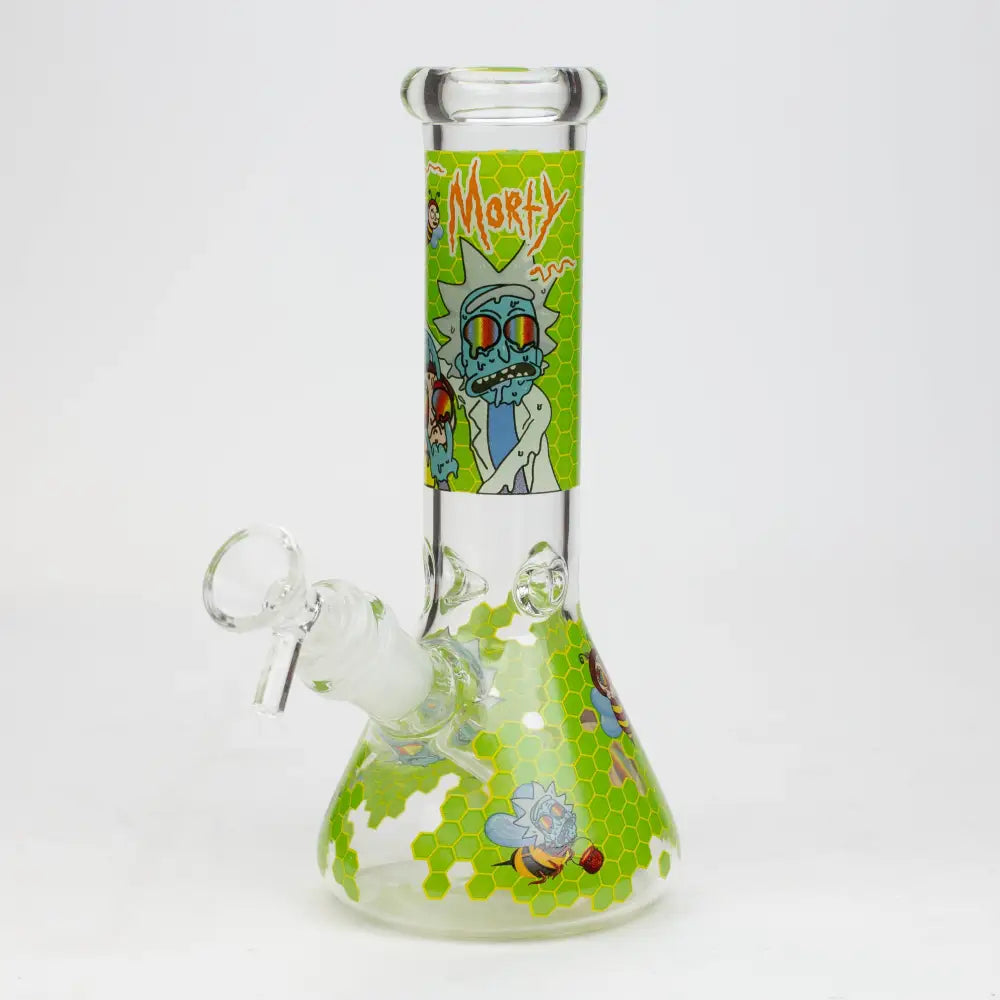 8" NM  Cartoon glass water bong - Beehive_6