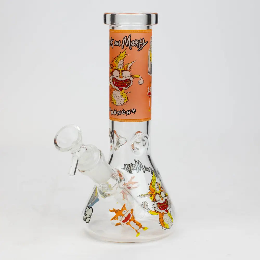 8" NM glass water bong - Glow In the dark_9