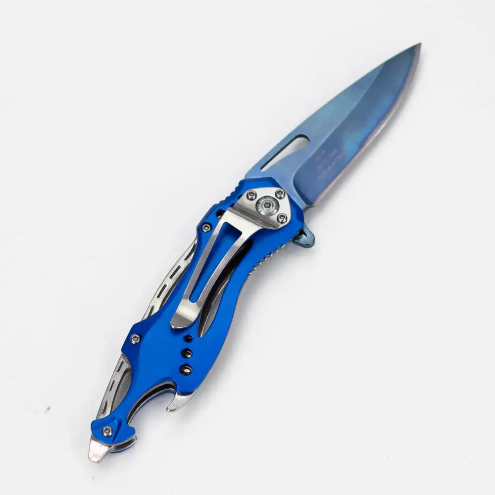 8″ Rainbow Blade with aluminum handle – Folding Knife_4